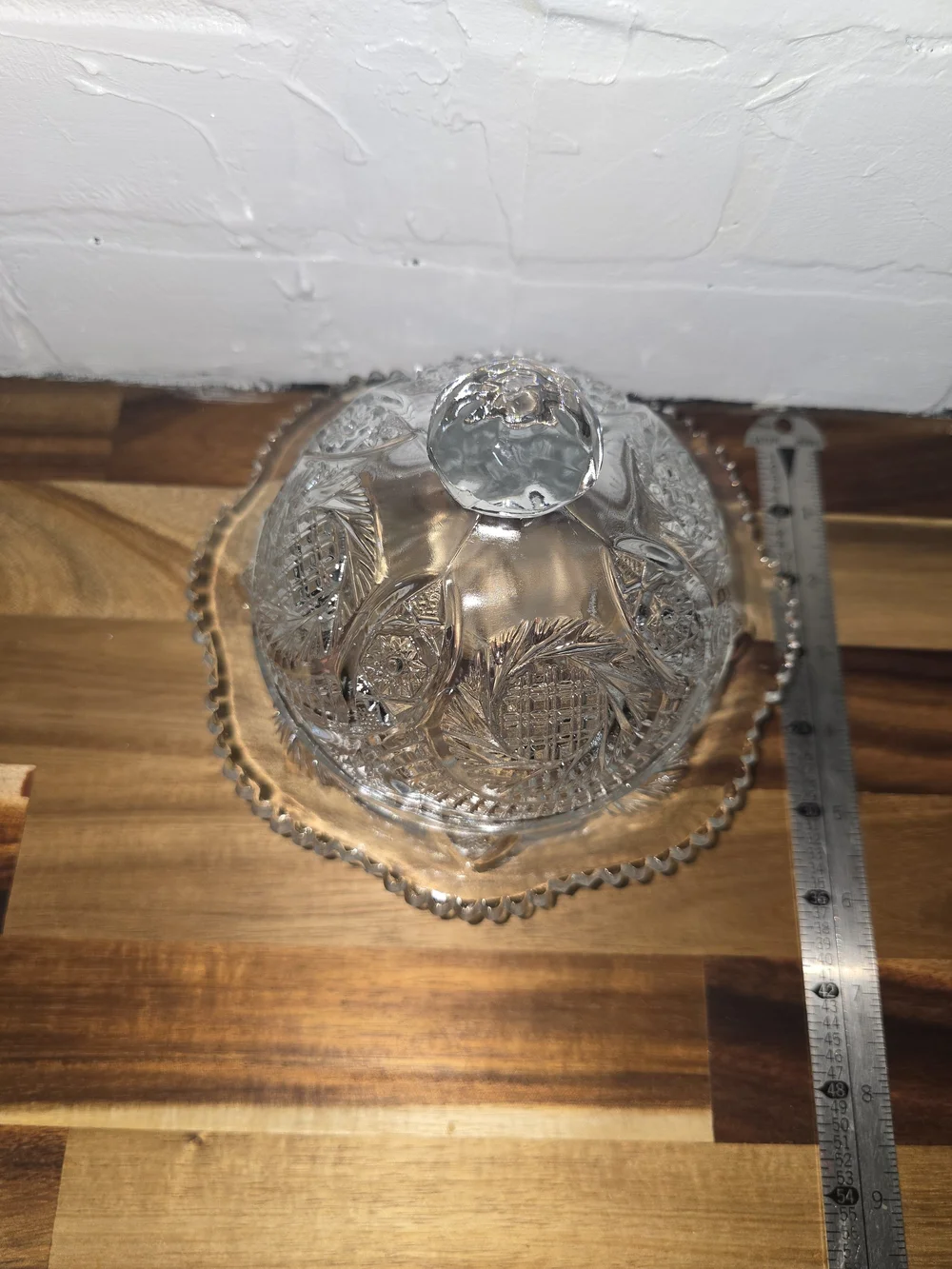 Early American Pressed Glass Butter Dish